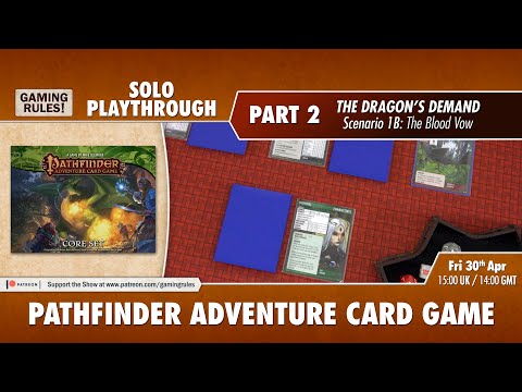 Pathfinder Adventure Card Game - Solo Playthrough - Part 2