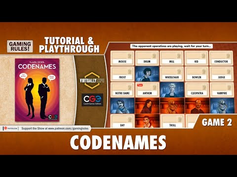 Codenames Online - Playthrough for Virtually Expo - Game 2