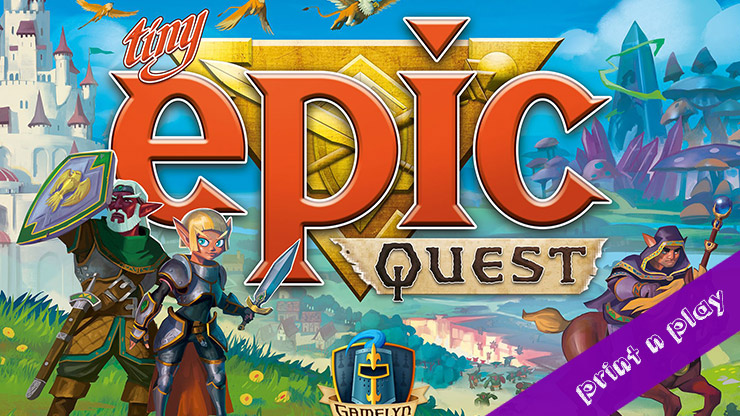 Epic Quest Print n Play - Boardgame