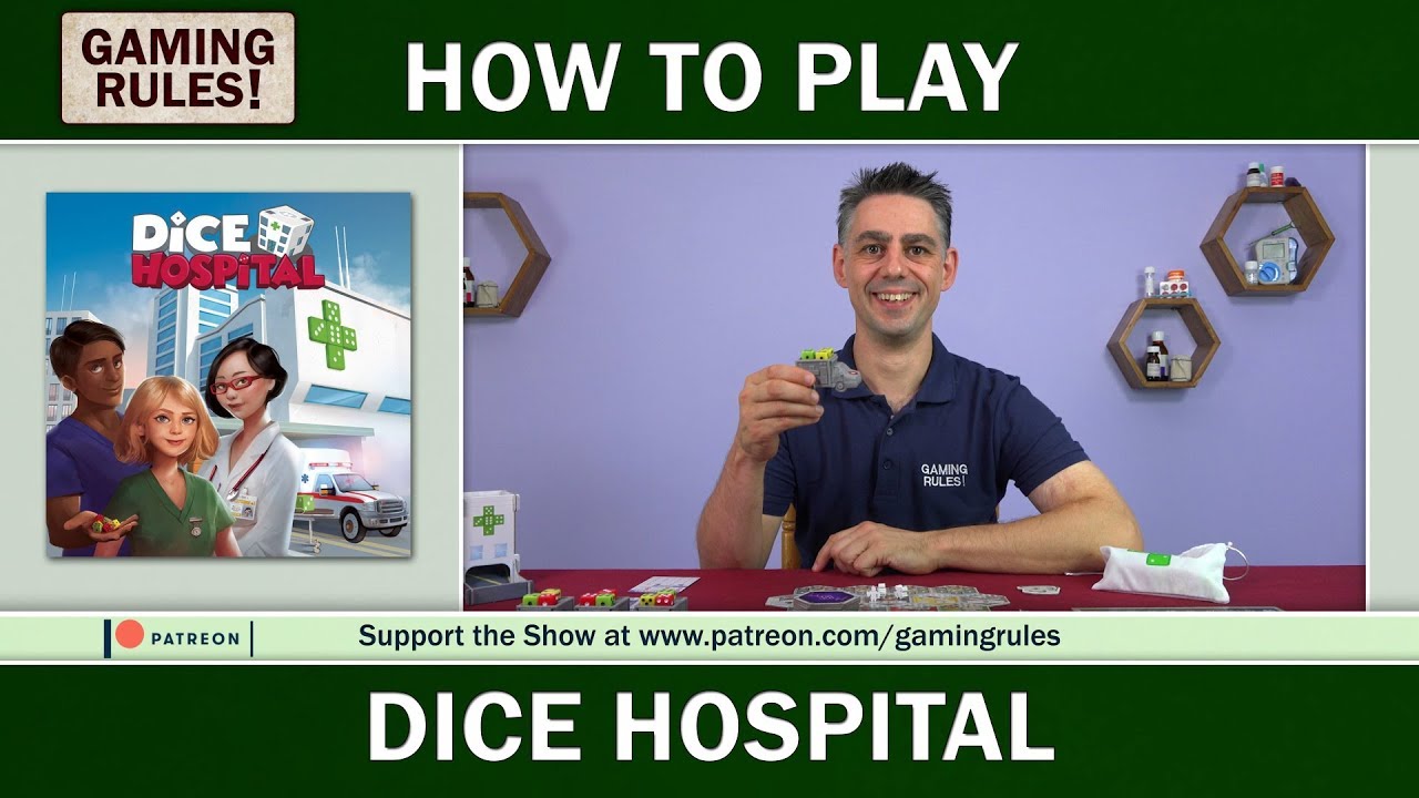 Dice Hospital How to play Boardgame Stories