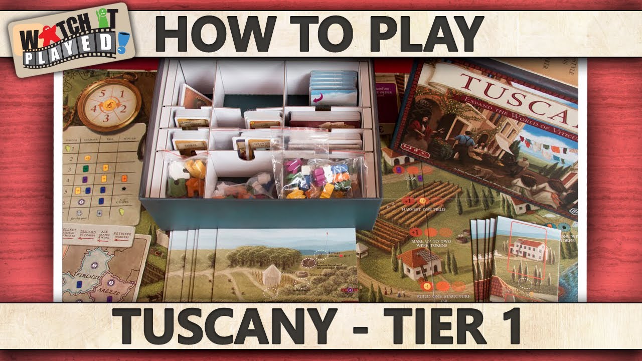 Tuscany Expand the World of Viticulture How To Play Boardgame Stories