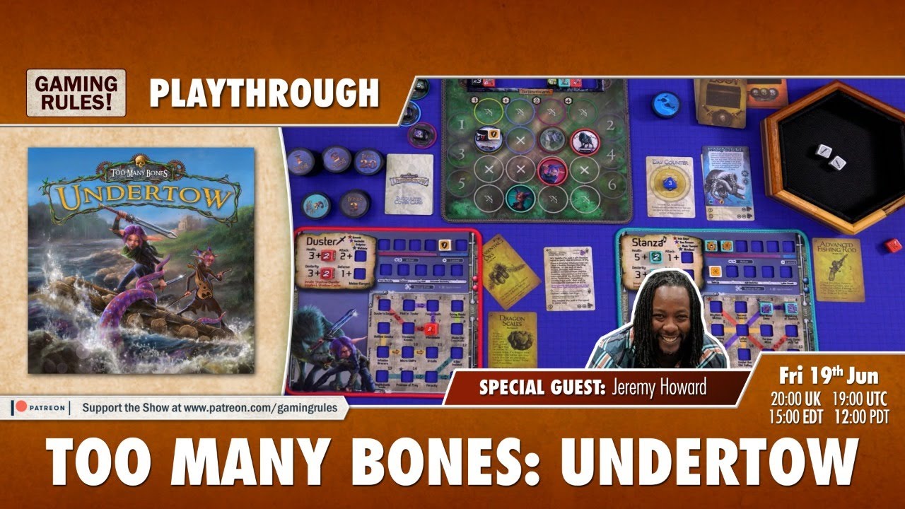 Too Many Bones Undertow Player Playthrough Boardgame Stories