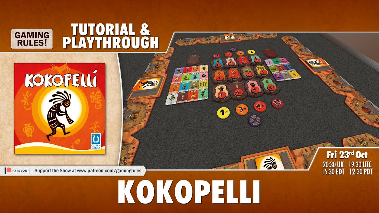 Kokopelli Tutorial & Playthrough Boardgame Stories