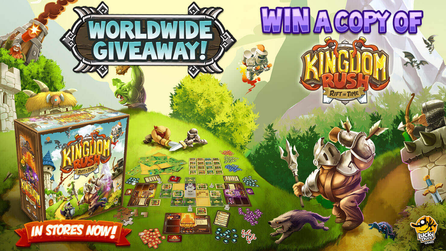 Kingdom Rush: Rift in Time Giveaway! - Boardgame Stories