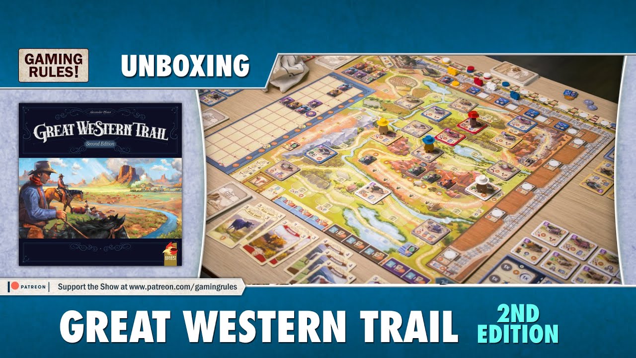Great Western Trail 2nd Edition Unboxing Boardgame Stories
