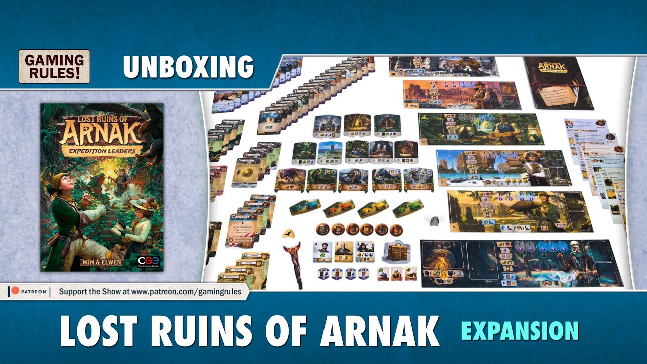 Lost Ruins of Arnak Expansion Unboxing Boardgame Stories